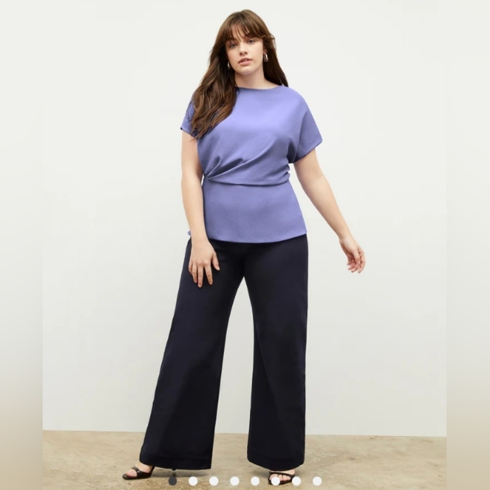 NWT | M.M.LaFleur Nejvi Top – Eco Soft Wave Iris | Size L